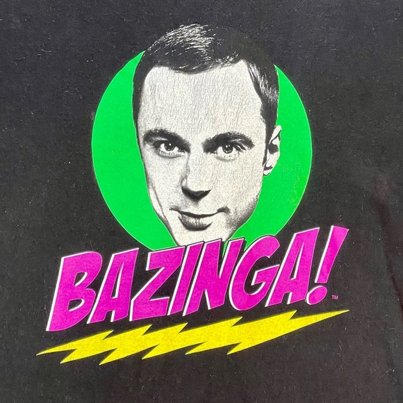 Ripple Junction Big Bang Theory Sheldon Bazinga Graphic tee Medium - Picture 2 of 3